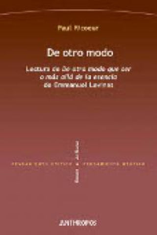 De Otro Modo Libro