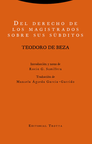 Del Derecho De Los Magistrados Sobre Sus Súbditos Libro