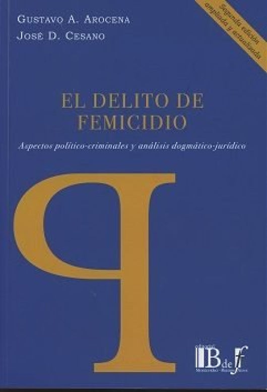 Delito De Femicidio Libro