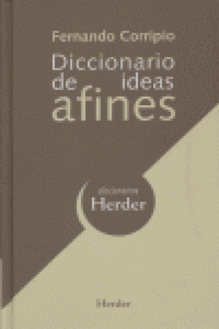 Diccionario De Ideas Afines Libro