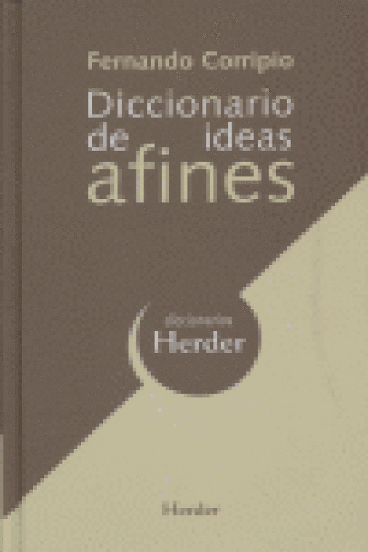 Diccionario De Ideas Afines Libro