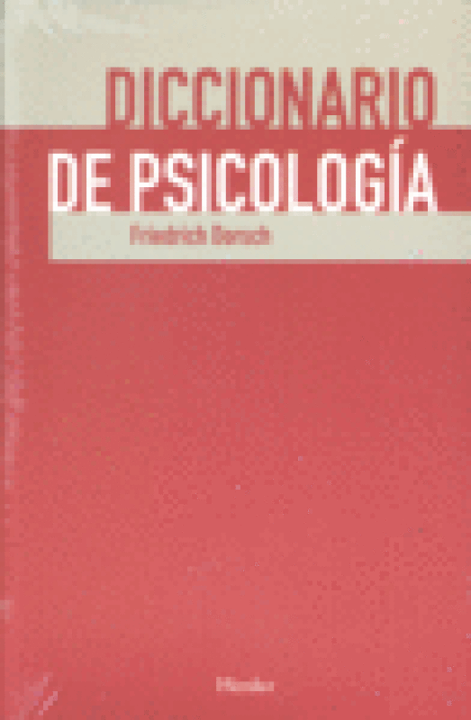 Diccionario De Psicología Libro