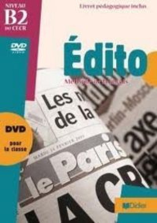 Edito B2 Dvd Guide Pedagogique Libro