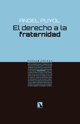 El Derecho A La Fraternidad Libro