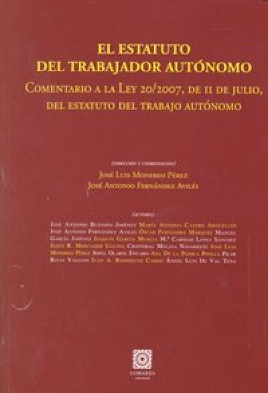 El Estatuto Del Trabajador Autonomo . Libro