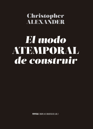 El Modo Atemporal De Construir Libro