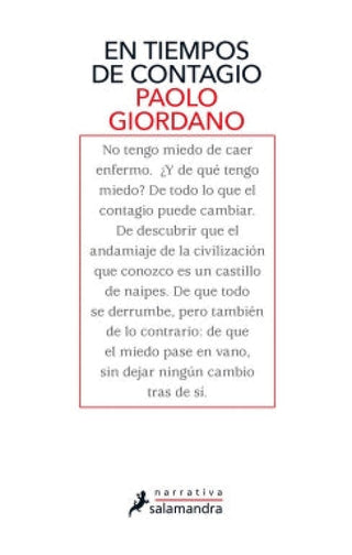 En Tiempos De Contagio Libro