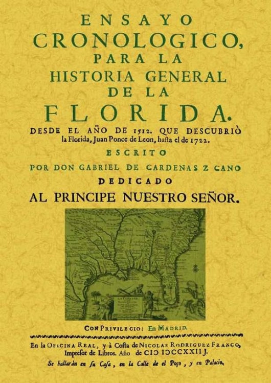 Ensayo Cronológico Para La Historia General De Florida. Libro