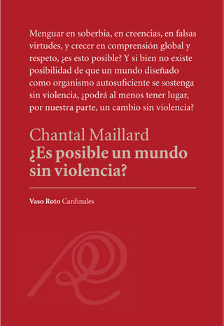 ¿es Posible Un Mundo Sin Violencia Libro