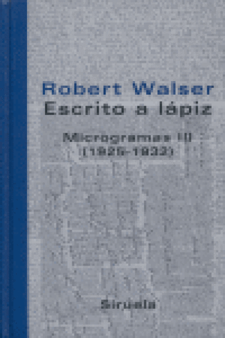 Escrito A Lápiz. Microgramas Iii Libro
