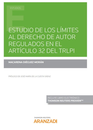 Estudio De Limites Al Derecho Autor Regulados Articul 32 Libro