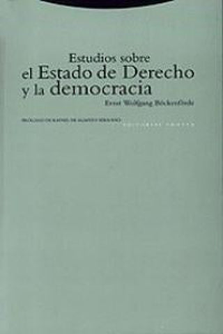 Estudios Sobre El Estado De Derecho Y La Democracia Libro