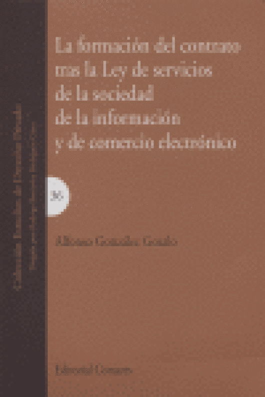 Formacion Del Contrato Tras La Ley Servicios Sociedad Inform Libro