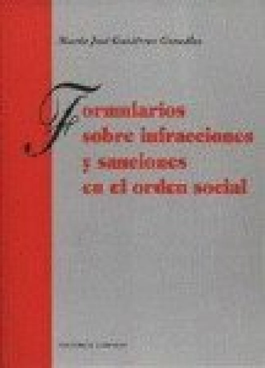 Formularios Sobre Infracciones Y S Libro