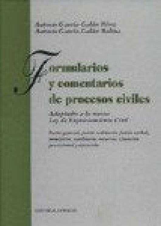 Formularios Y Comentarios De Proce Libro