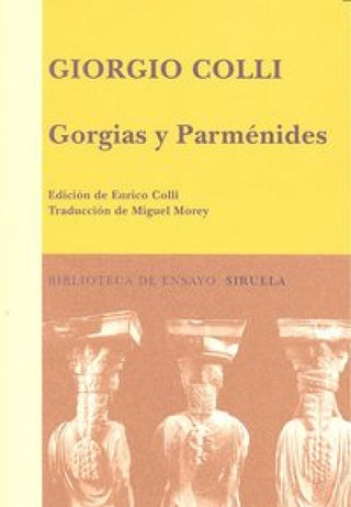 Gorgias Y Parménides Libro