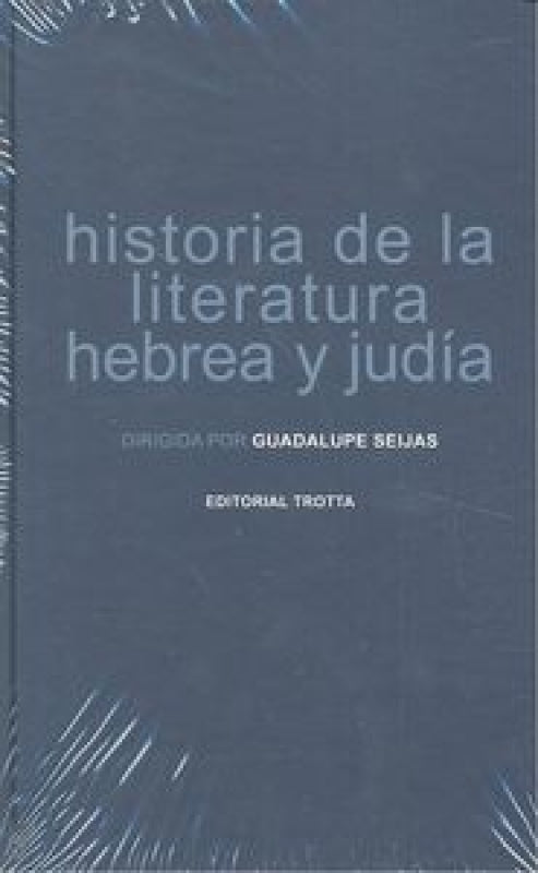 Historia De La Literatura Hebrea Y Judía Libro