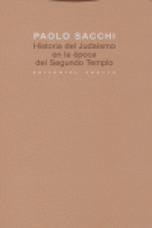 Historia Del Judaísmo En La Época Segundo Templo Libro