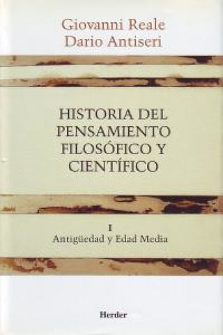 Historia Del Pensamiento Filosófico Y Científico I Libro