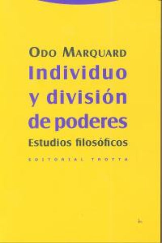 Individuo Y División De Poderes Libro