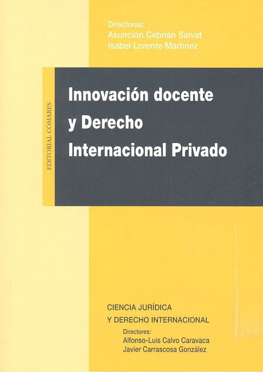 Innovación Docente Y Derecho Internacional Privado Libro