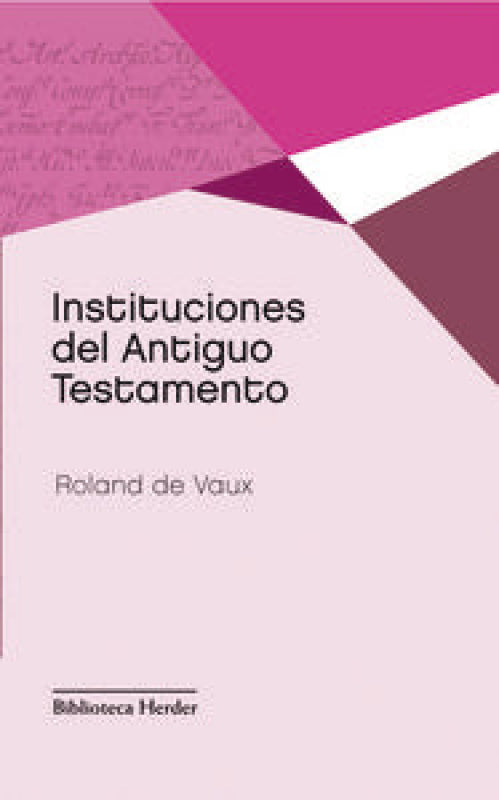 Instituciones Del Antiguo Testamento Libro