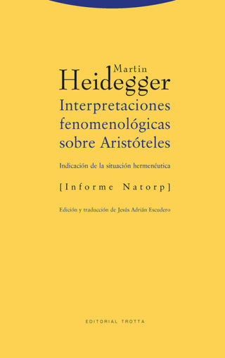 Interpretaciones Fenomenológicas Sobre Aristóteles Libro