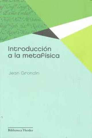 Introducción A La Metafísica Libro