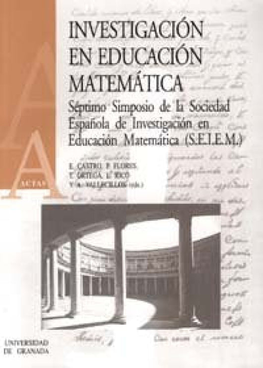 Investigacion En Educacion Matematica Libro