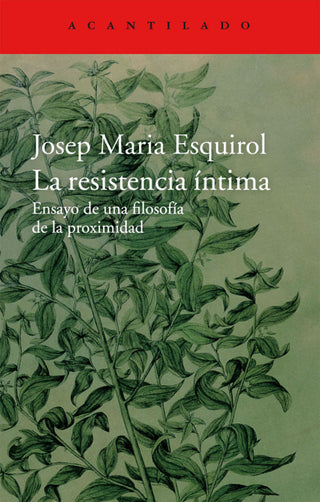 La Resistencia Íntima Libro