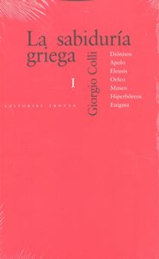 La Sabiduría Griega I Libro