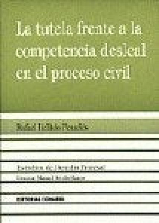 La Tutela Frente A Competencia Libro