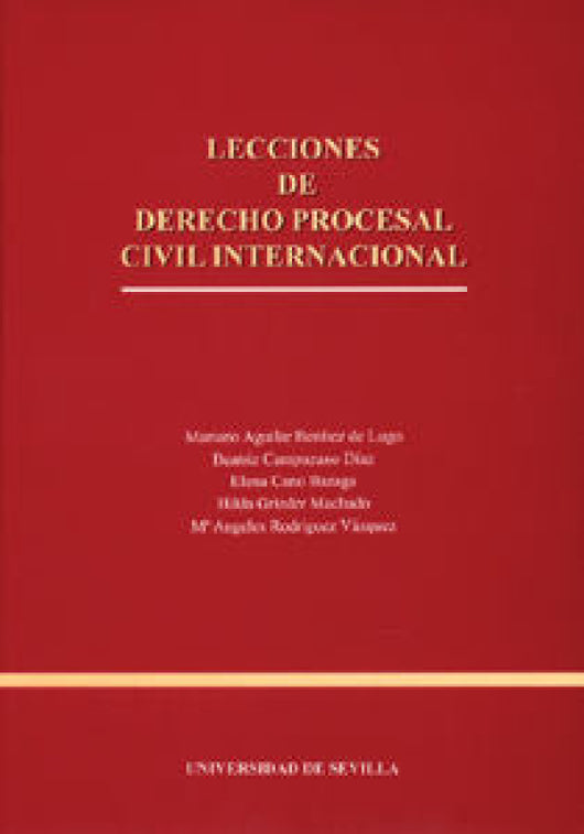 Lecciones De Derecho Procesal Civil Internacional Libro