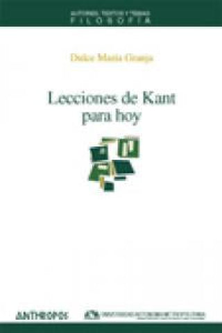 Lecciones De Kant Para Hoy Libro