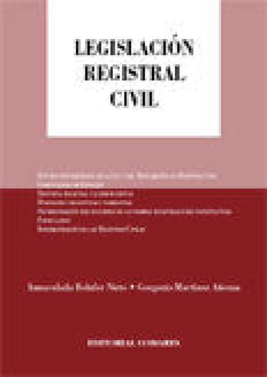 Legislacion Registral Civil Libro