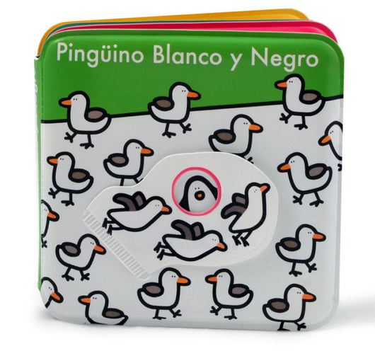 Libro De Baño: Pingüino Blanco Y Negro