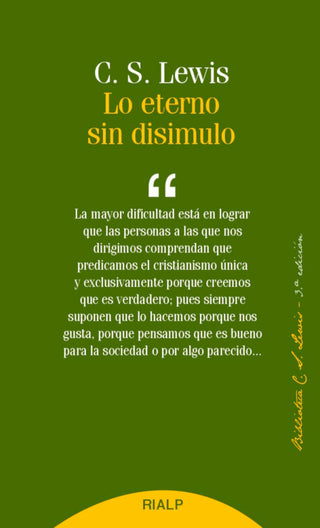 Lo Eterno Sin Disimulo Libro