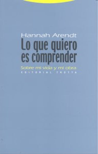 Lo Que Quiero Es Comprender Libro