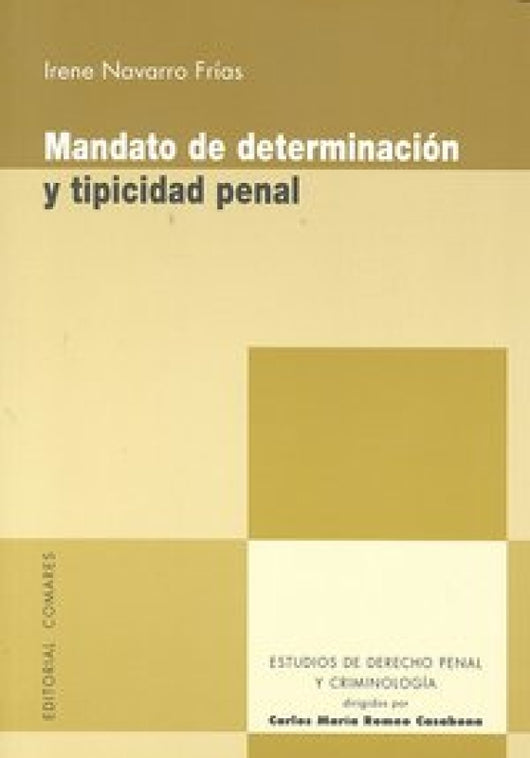 Mandato Determinacion Tipicidad Penal Libro