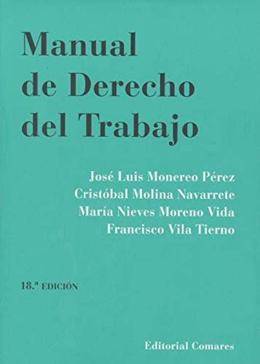 Manual De Derecho Del Trabajo 18Ed Libro