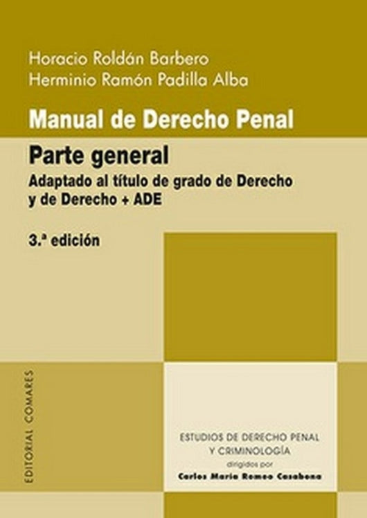 Manual De Derecho Penal. Parte General Libro