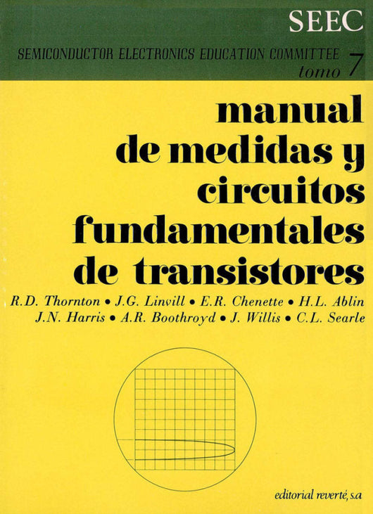 Manual De Medidas Y Circuitos Fundamentales Transistores Tomo Vii Libro