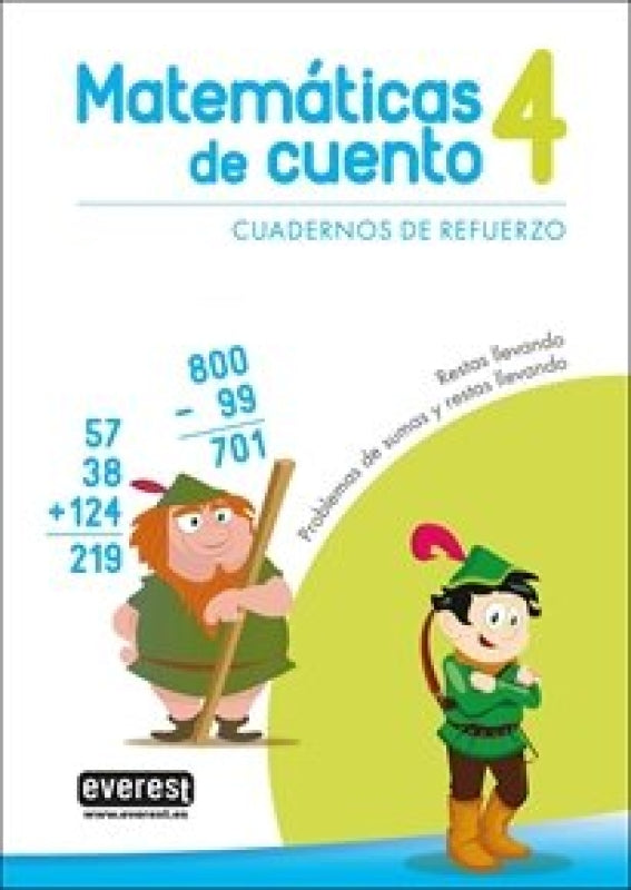 Matematicas De Cuento 4 Restas Llevando Libro