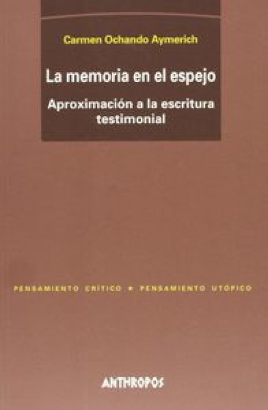 Memoria En El Espejo La Libro