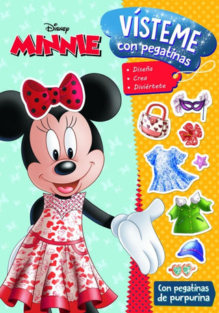 Minnie. Visteme Con Pegatinas Libro