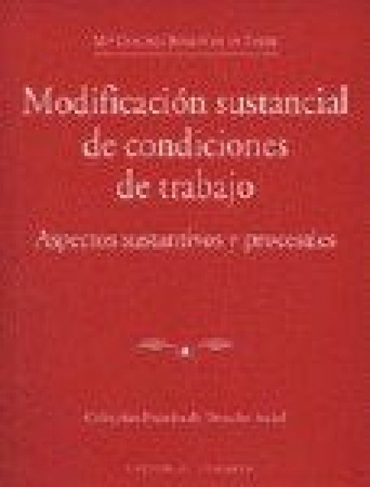 Modificacion Sustancial De Condici Libro