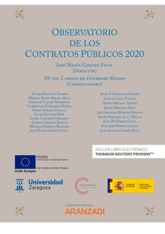 Observatorio De Los Contratos Publicos 2020 Libro