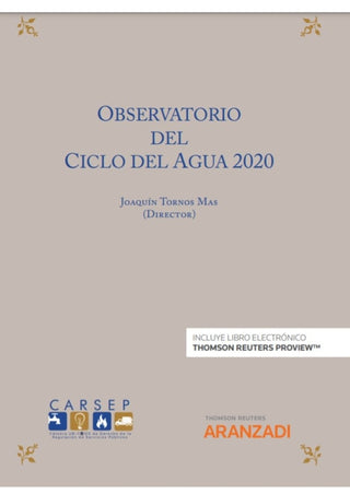 Observatorio Del Ciclo Agua 2020 Libro
