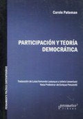 Participacion Y Teoria Democratica Libro