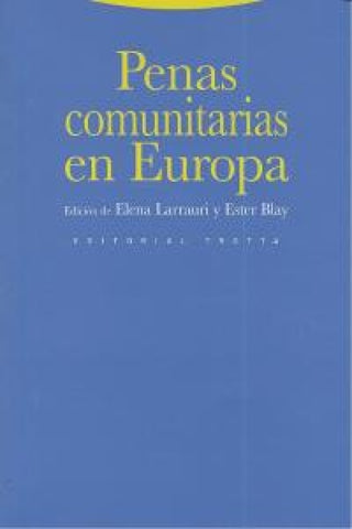 Penas Comunitarias En Europa Libro